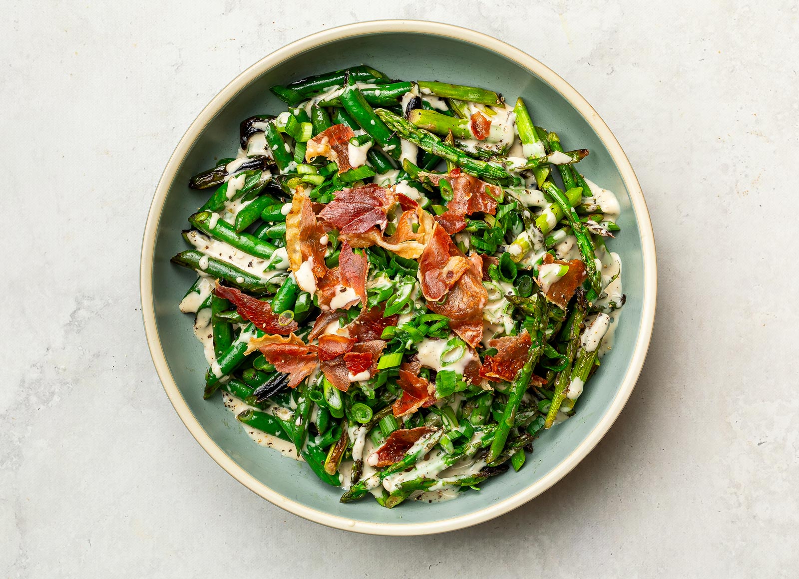 Crispy Prosciutto + Caesar Veggie Bowl