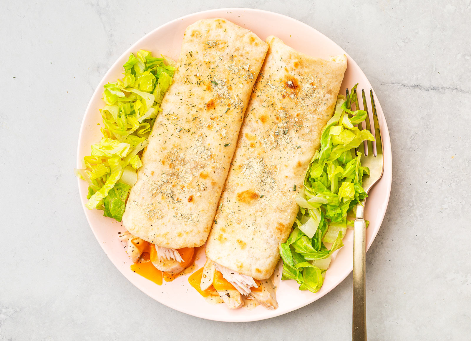 Ranch Seasoned Cheesy Buffalo Chicken Chimichangas