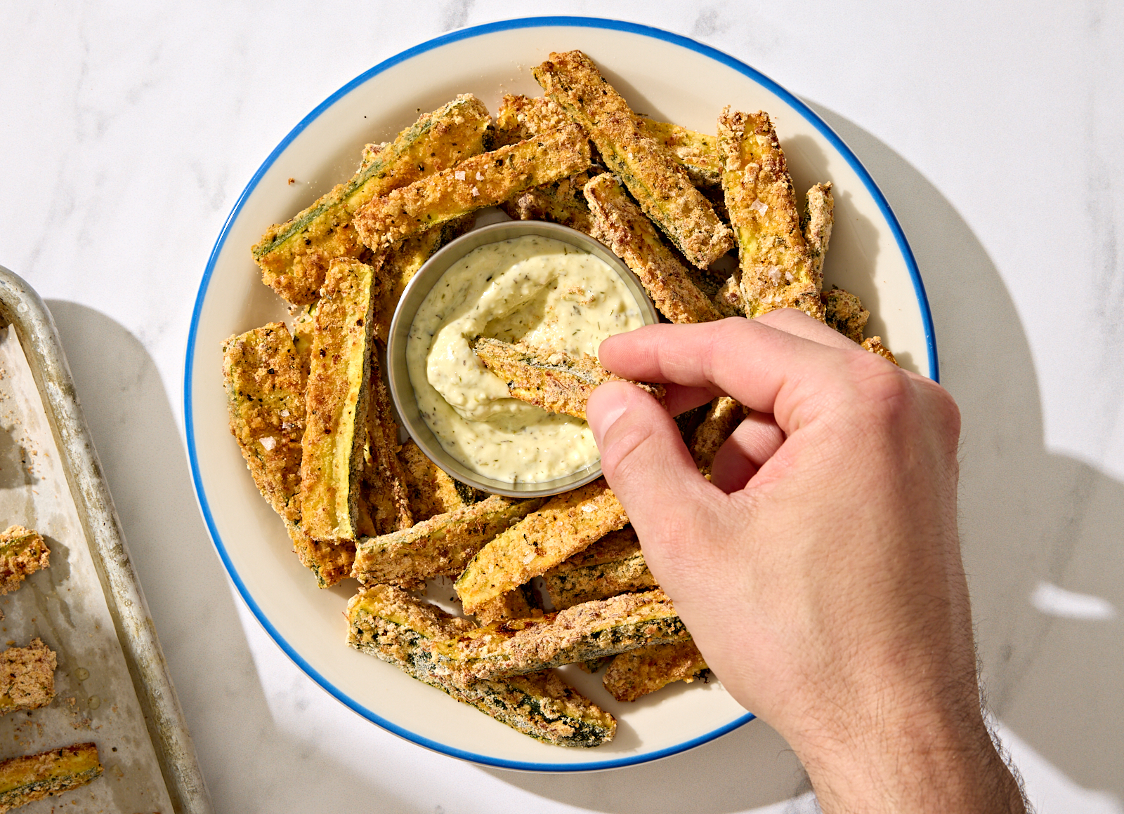 Crispy Parmesan Baked Zucchini Fries