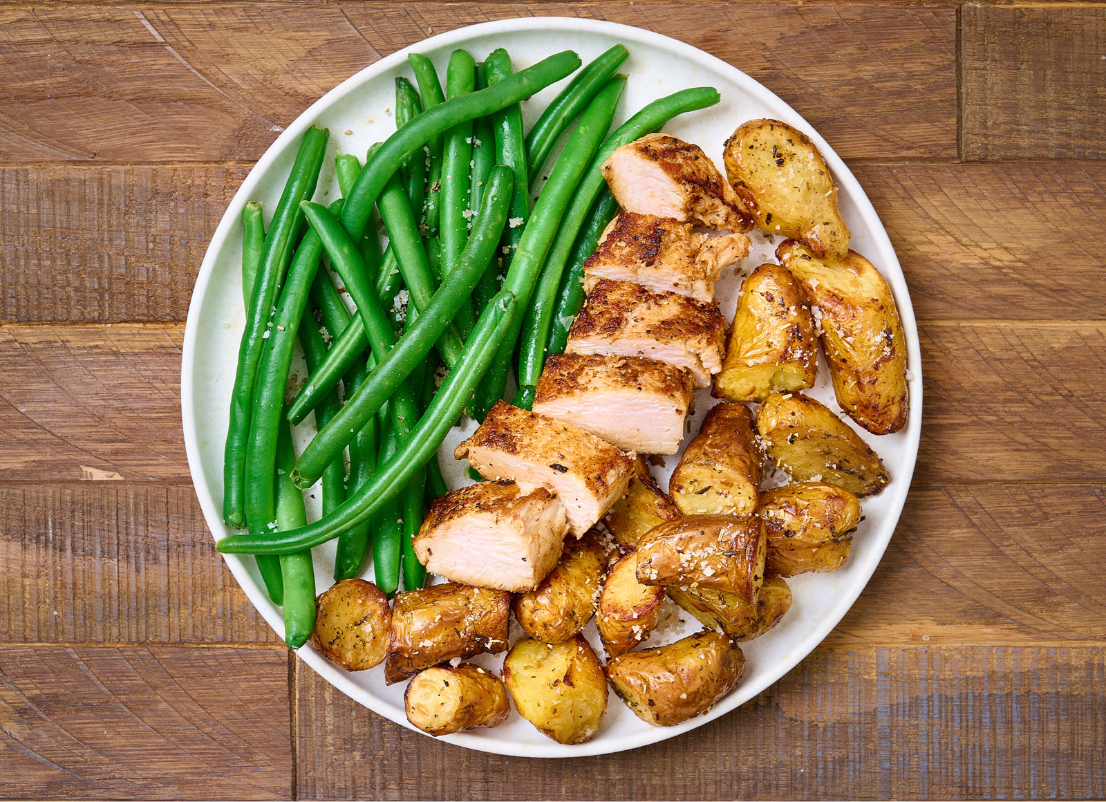 Garlicky Turkey Tenderloin + Rosemary Potatoes