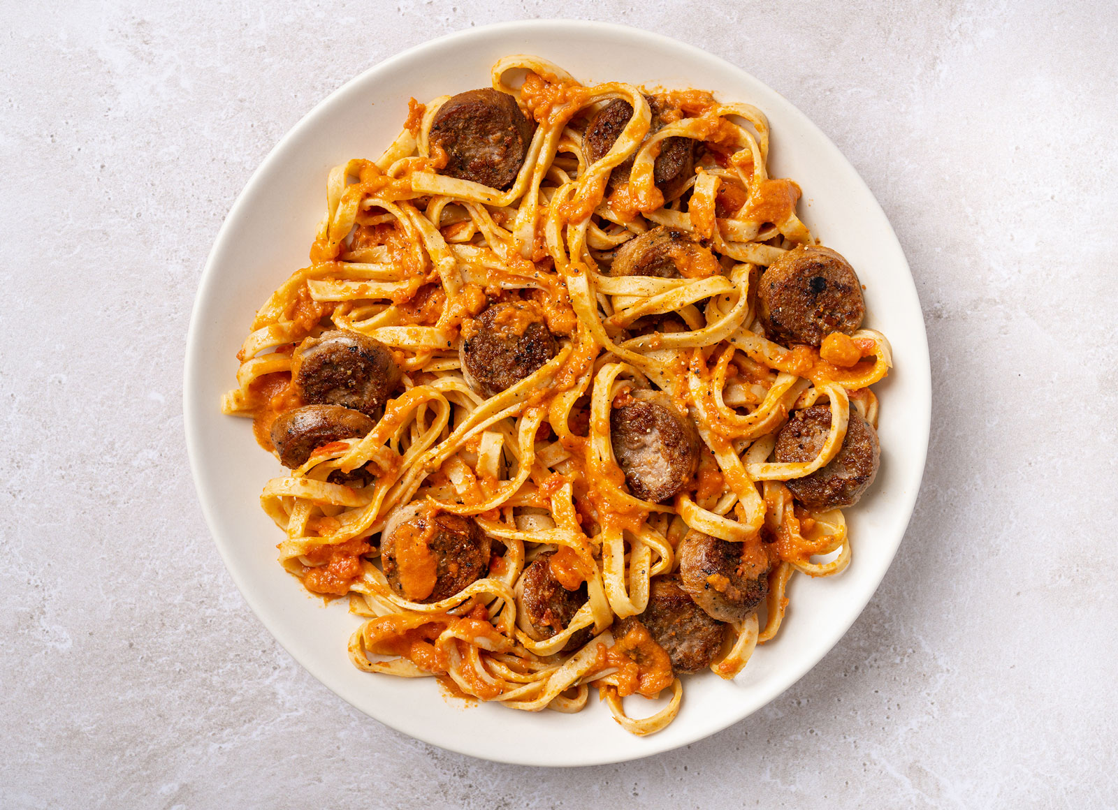 Italian Sausage Linguine alla Vodka