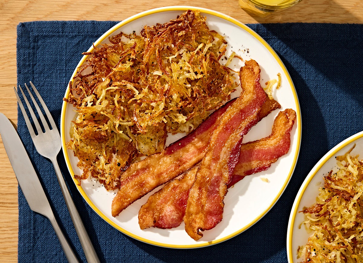 America's Test Kitchen Oven-Fried Bacon + Hashbrowns
