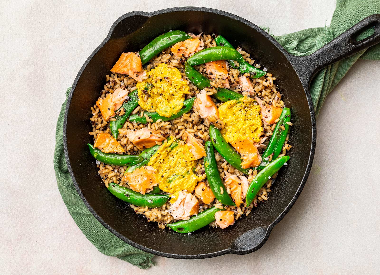 Snappy Curry Salmon Stir-Fry