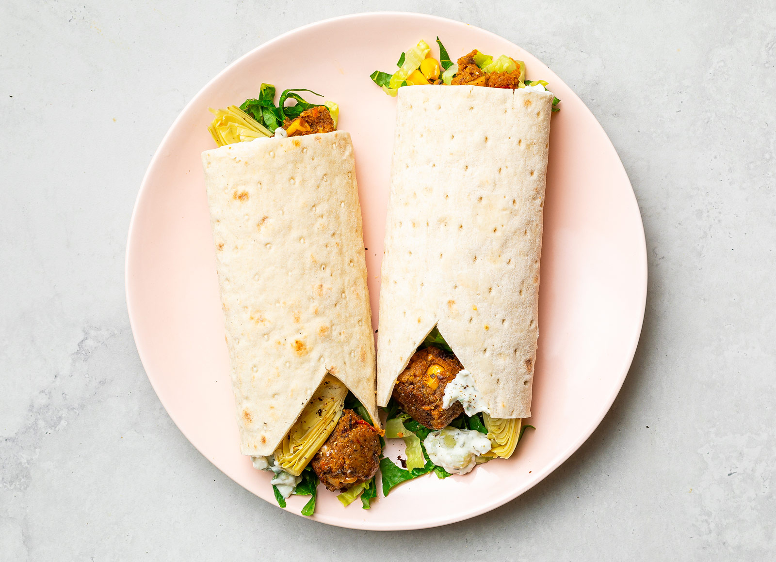 Tzatziki Veggie Ball + Artichoke Wrap