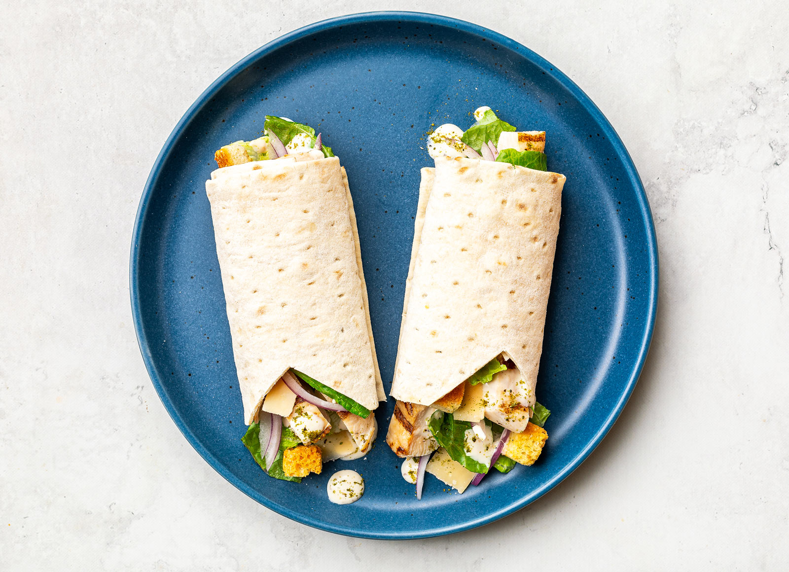  Seasoned Grilled Chicken Breast Caesar Lavash Wrap