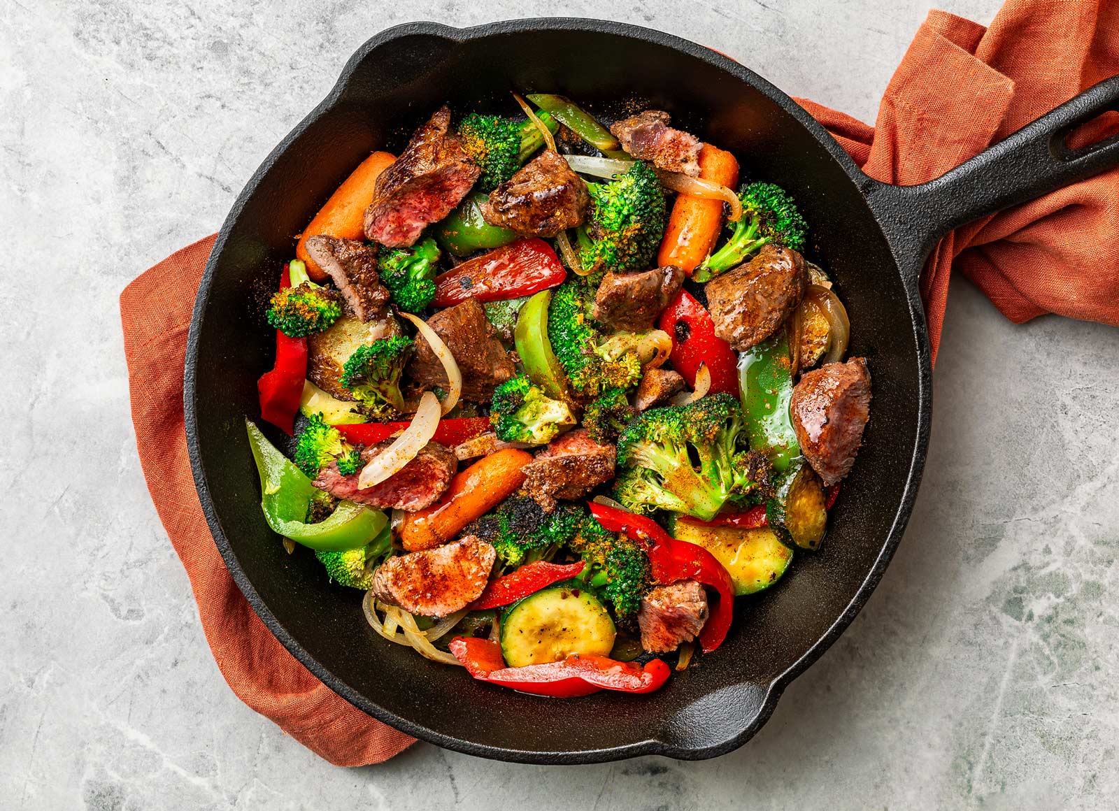  Sirloin Beef Tips + Veggies