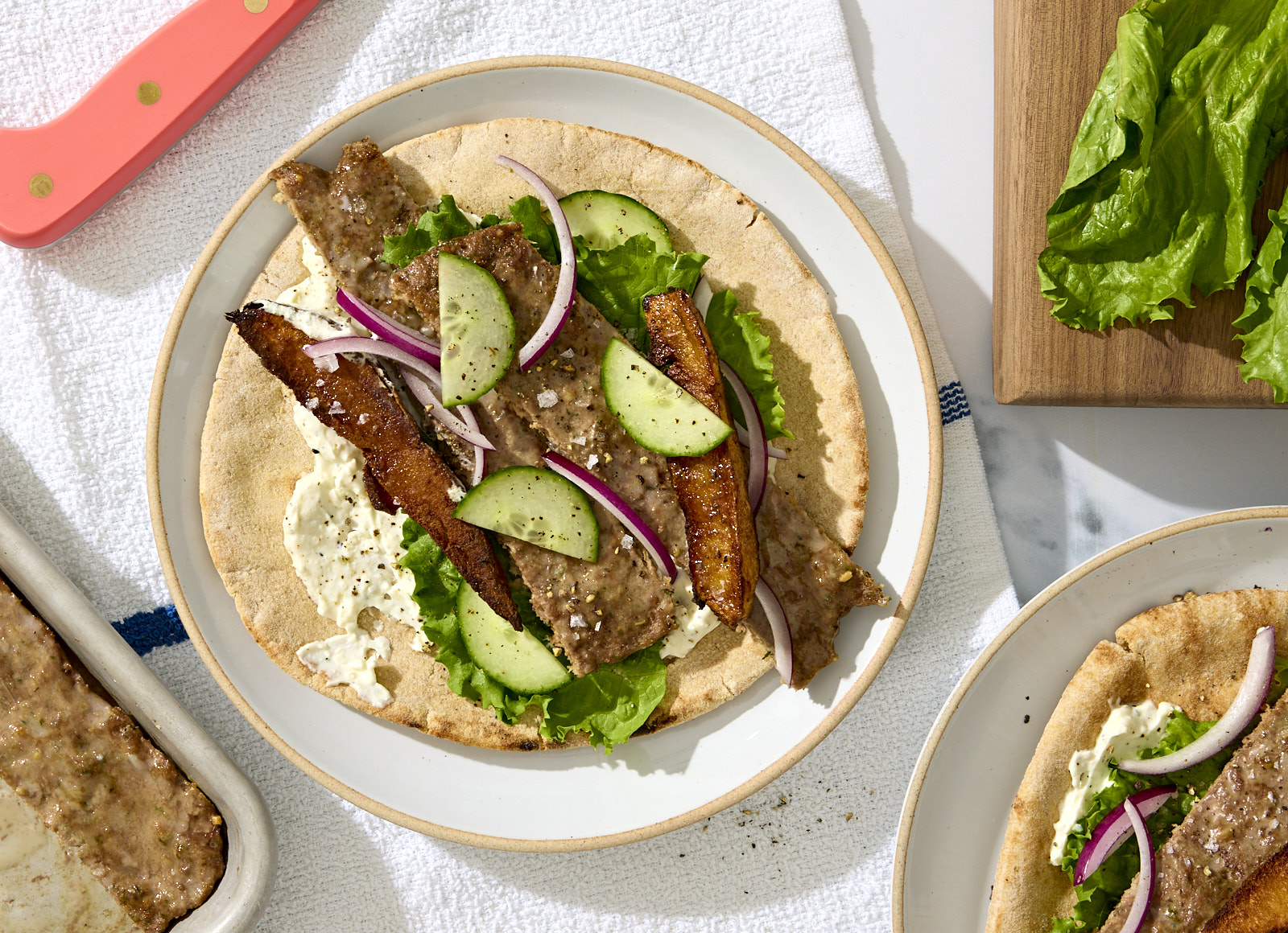 Sheet Pan Lamb Gyros