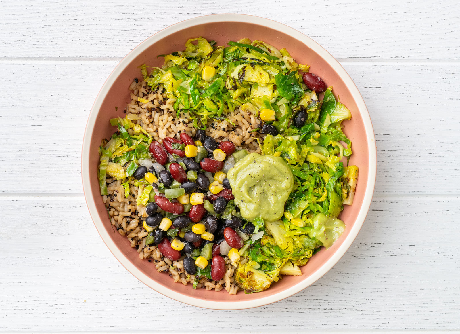 Southwestern Bean Salad Rice Bowl