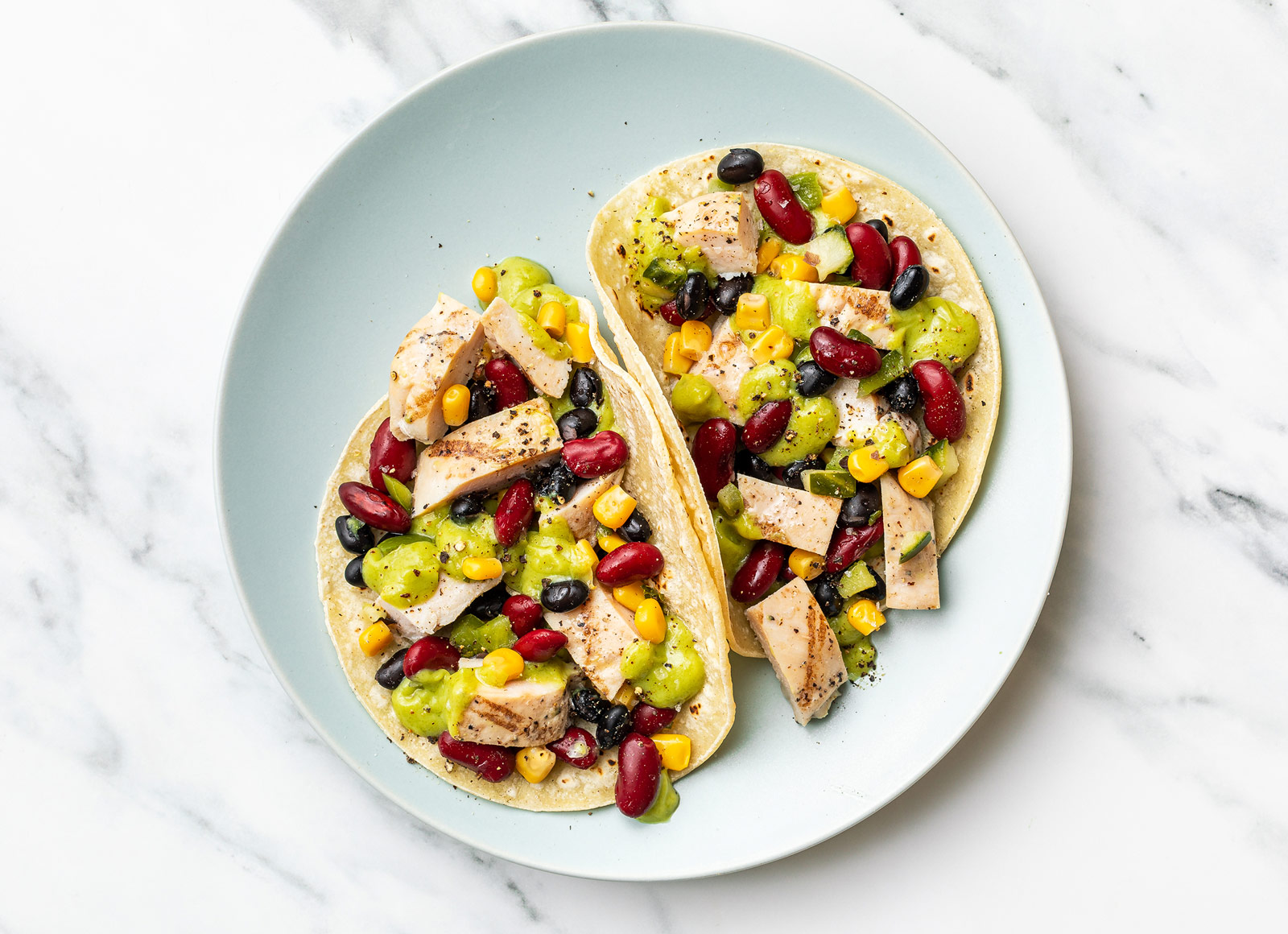 Dressed Up Chicken Tacos