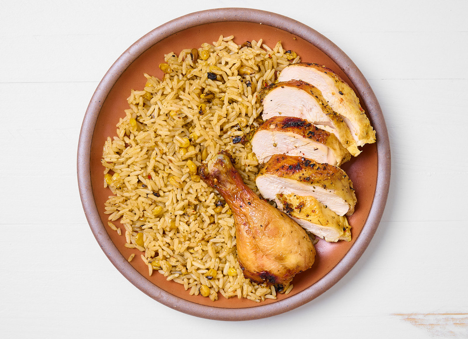 Lemon Pepper Chicken + Mexican Rice