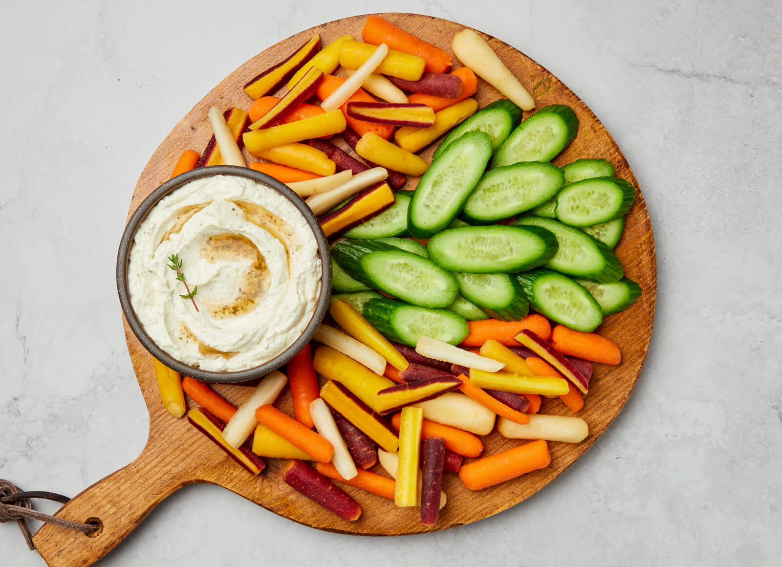 Zesty Whipped Feta Dip with Crudités