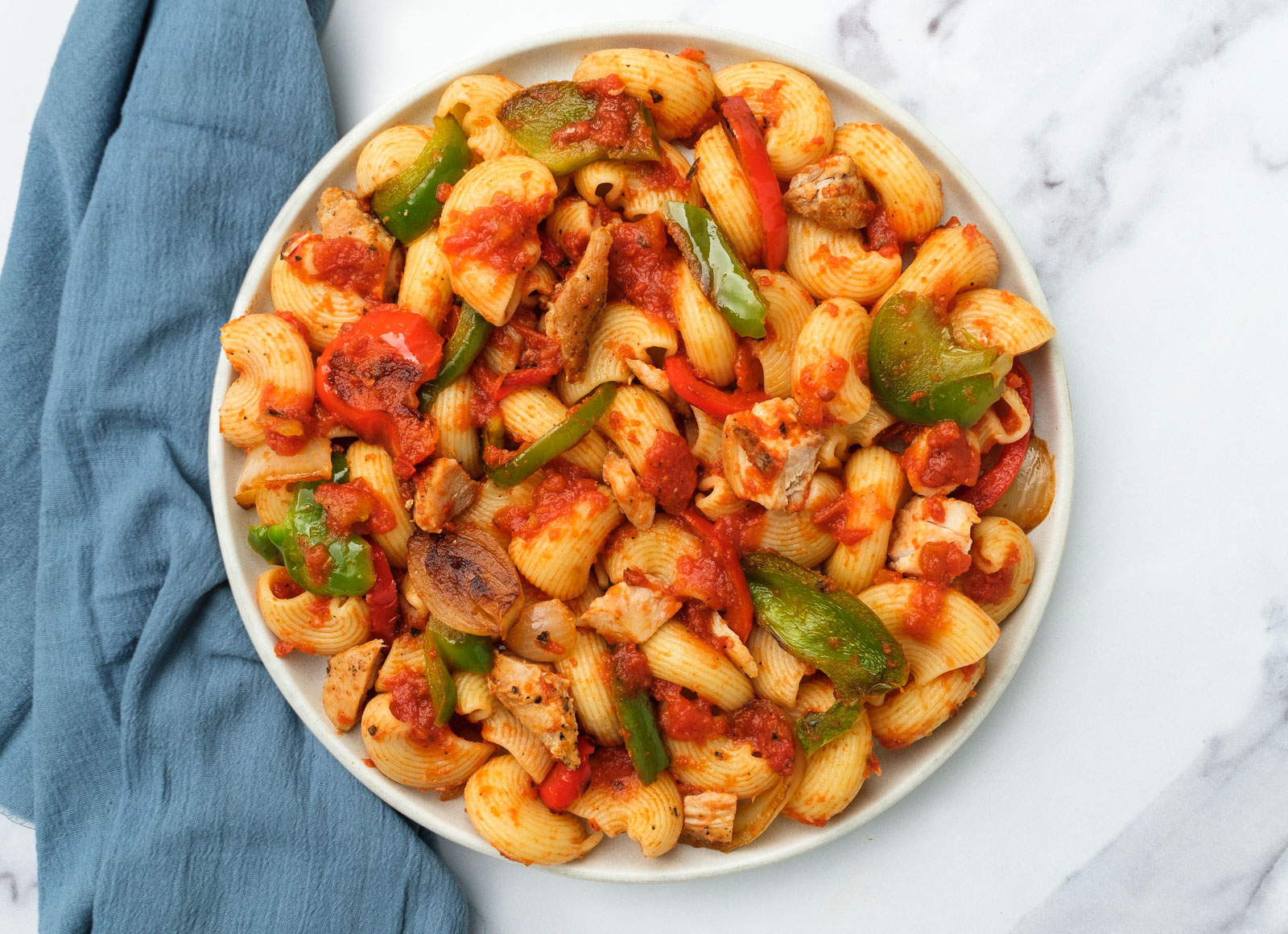 Chicken Cacciatore Chiocciole Pasta