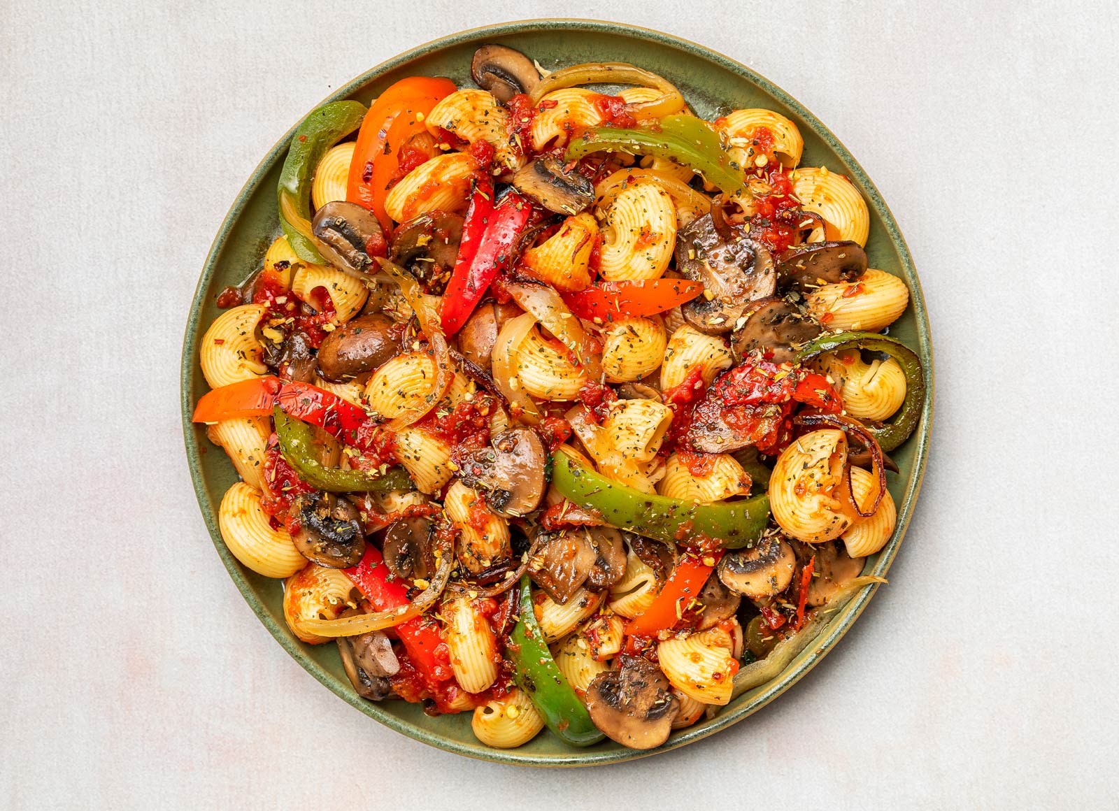 Veggie Pizza Chiocciole Pasta