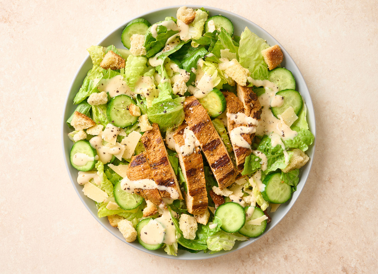 Hearty Quick Blackened Chicken Caesar Salad