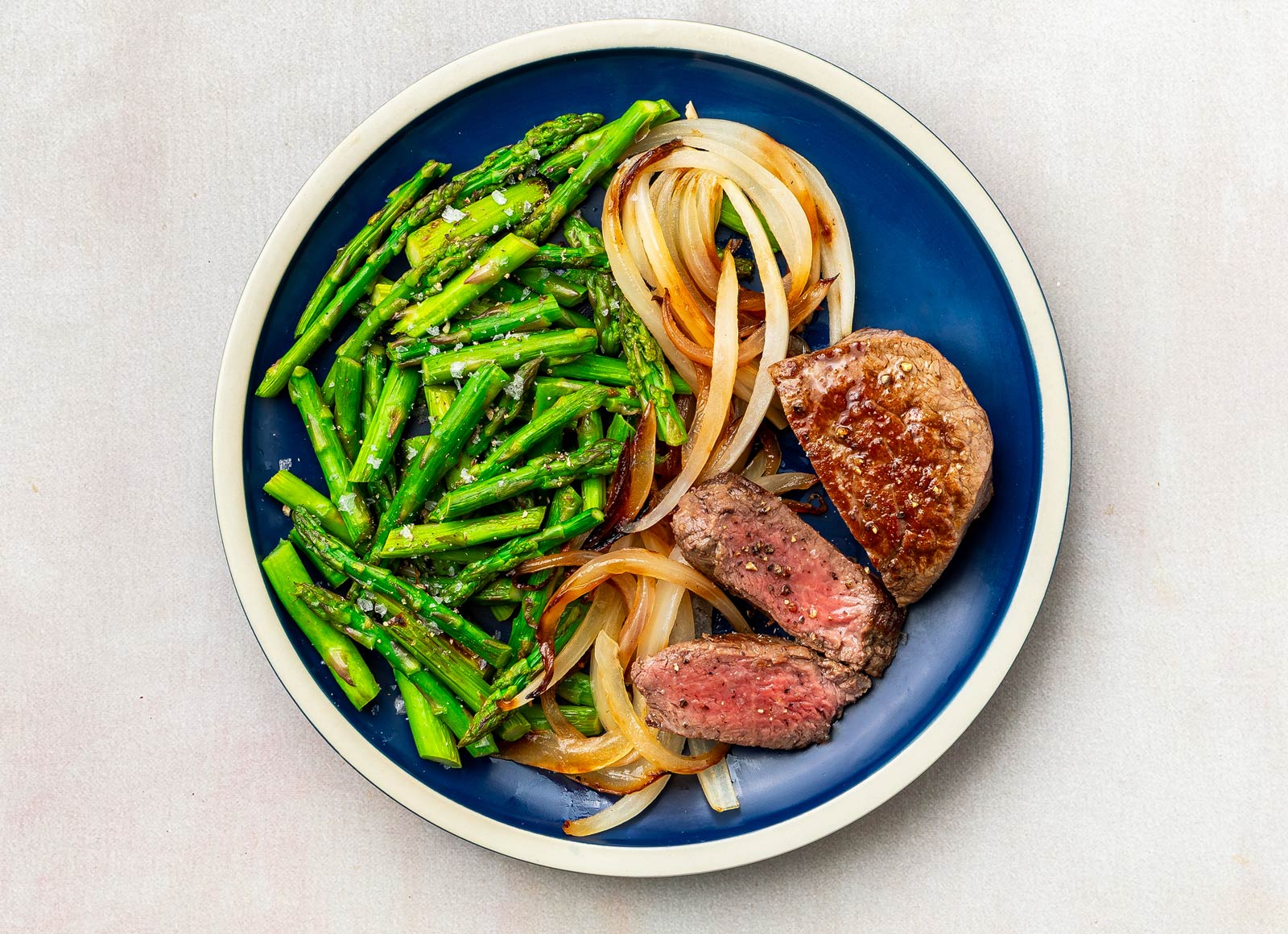 Seared Filet Mignon + Asparagus