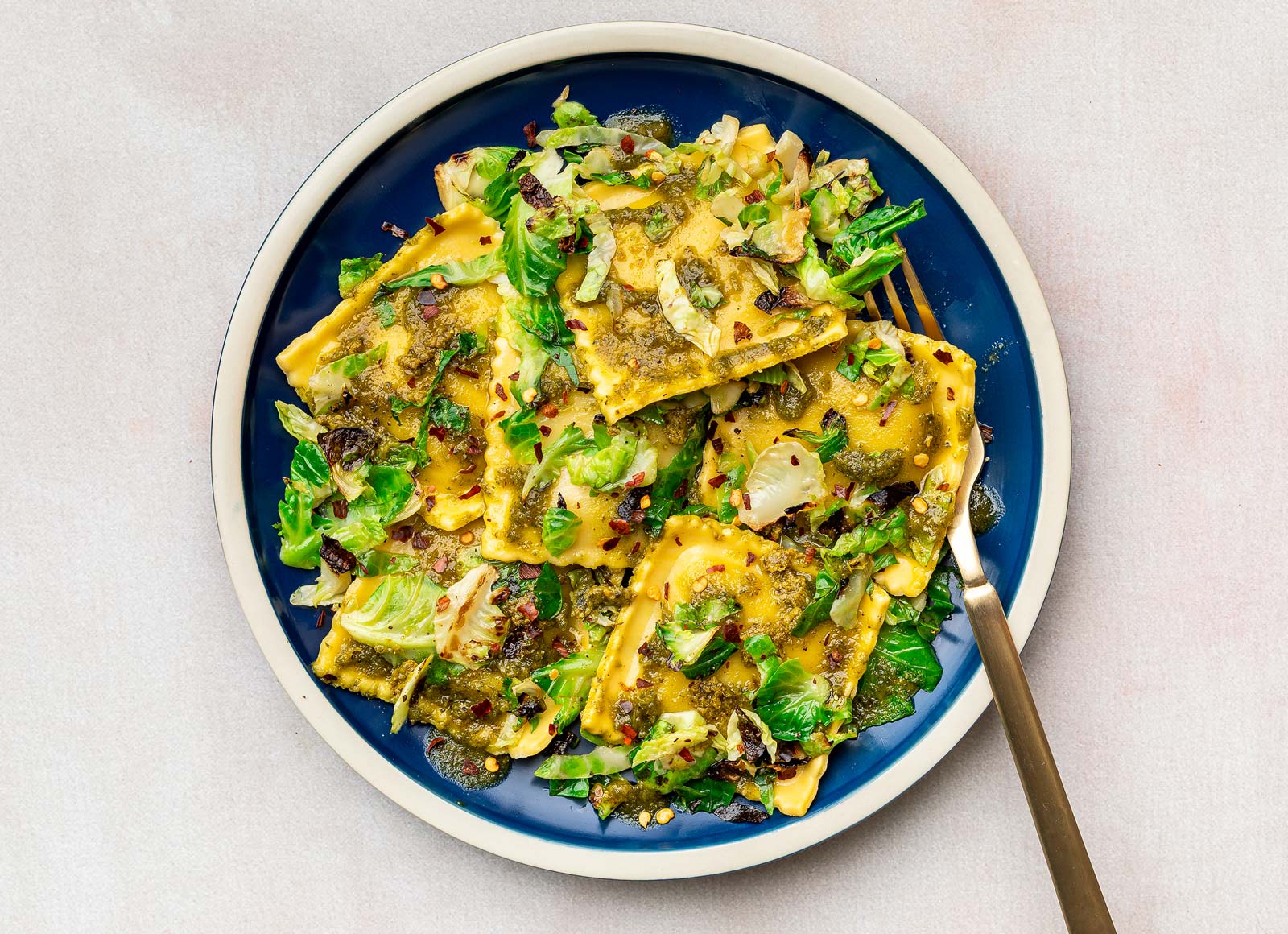 Triple Green Pesto Ravioli Hungryroot