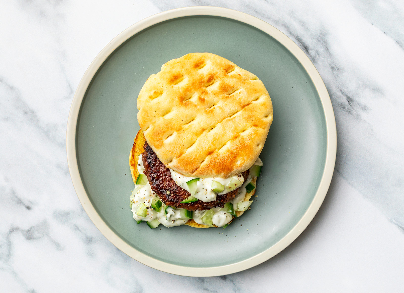 Tzatziki Cucumber Beyond Burger