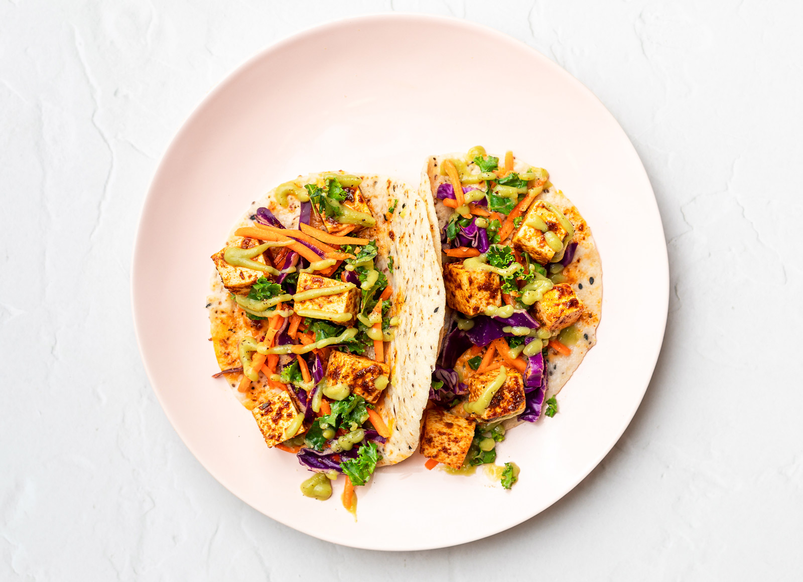 Rainbow Everything Tofu Tacos-image