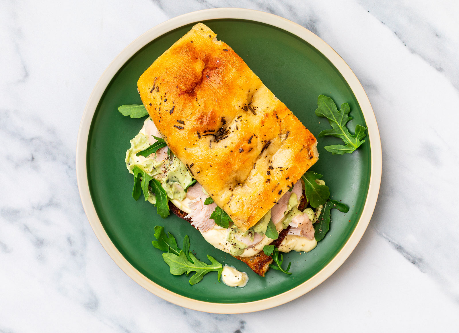 Herbiest Goddess Chicken + Brie Sandwich