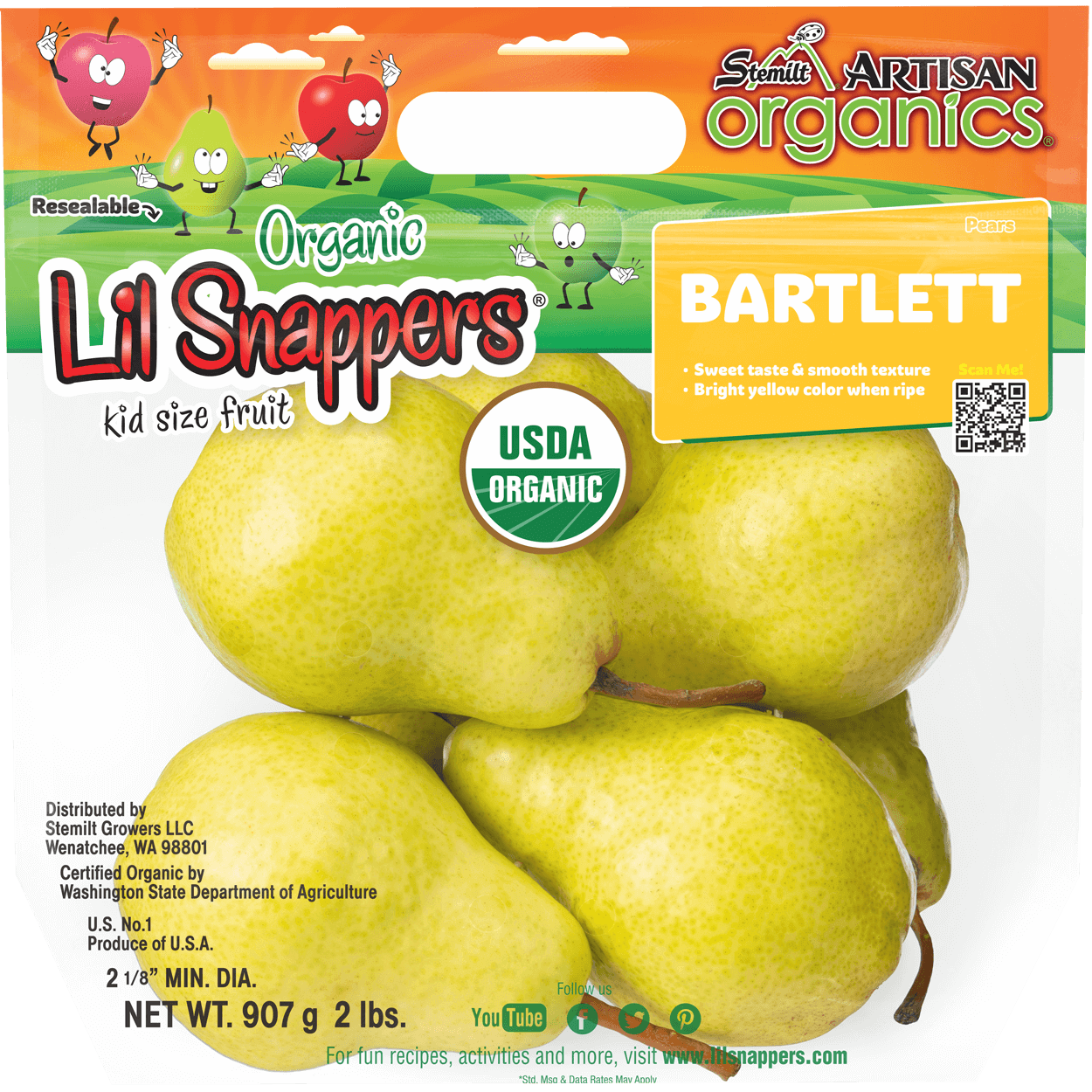 Organic Lil' Snapper Bartlett Pears 2 of 2