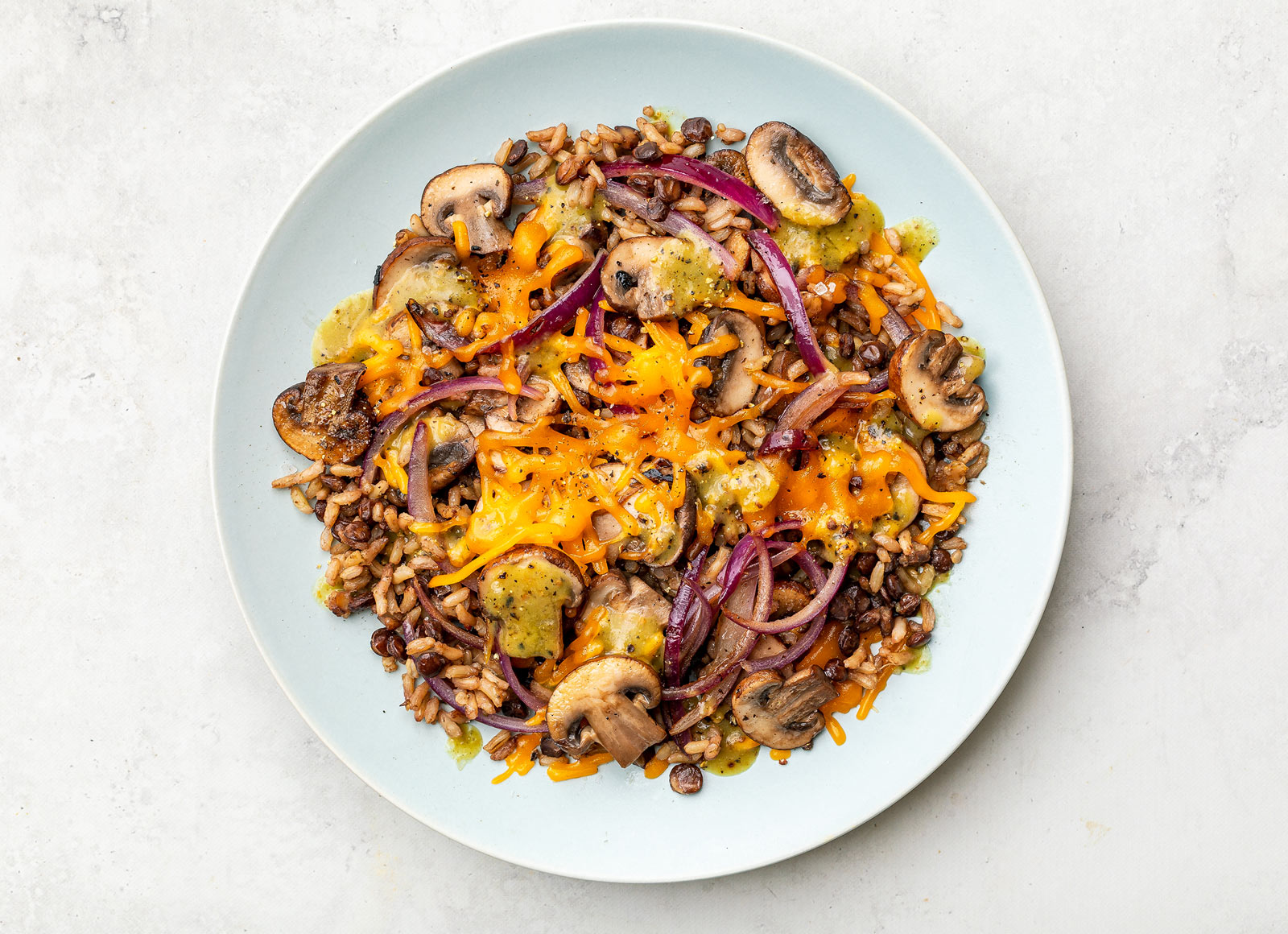Mushroom Green Chile Quinoa Bake