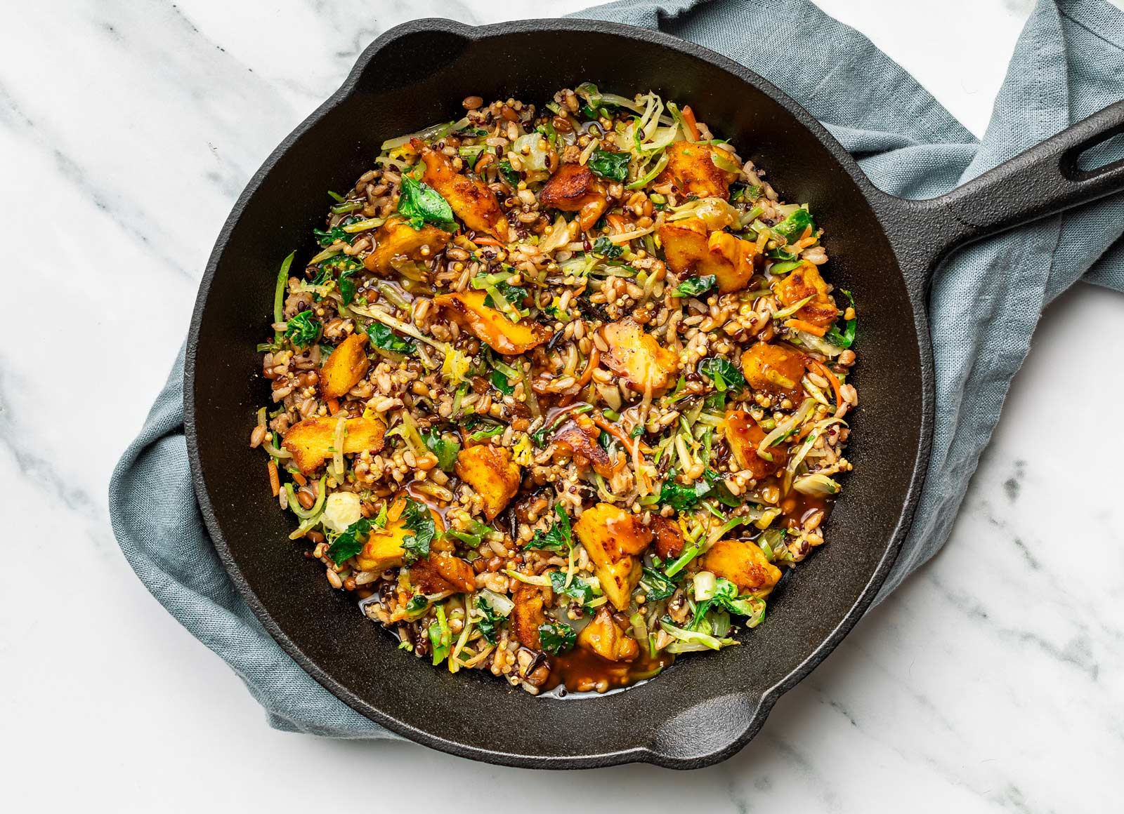 Gingery Lemongrass Tofu Super Grains