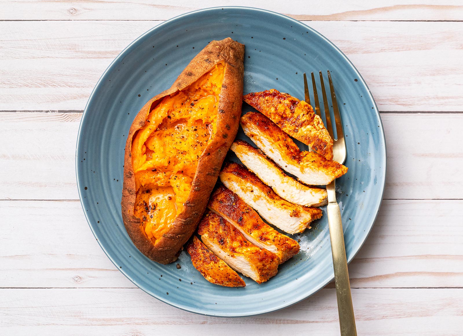Blackened Chicken Breast + Sweet Potato
