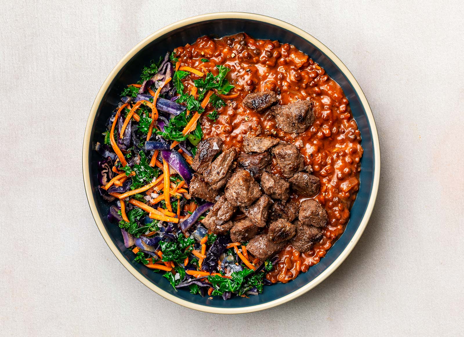 Protein Packed Rainbow Bison Dal