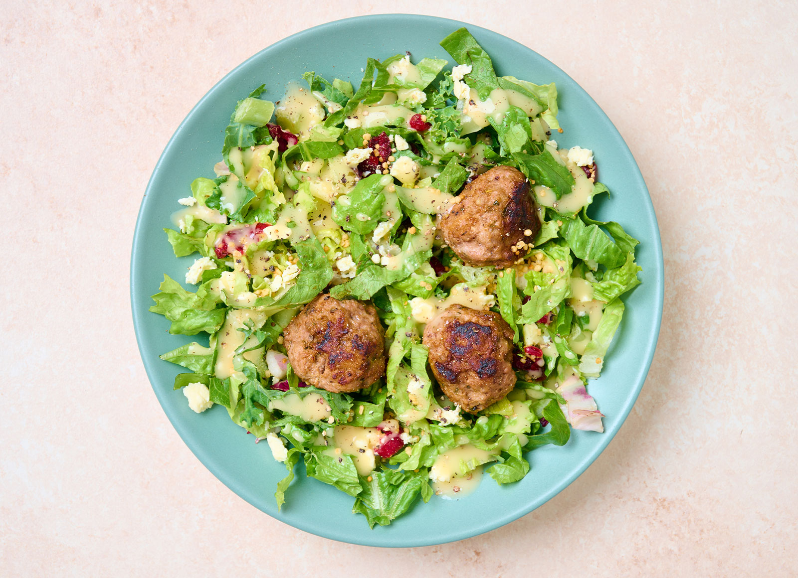 Citrus Chopped Salad + Simple Lamb Meatballs