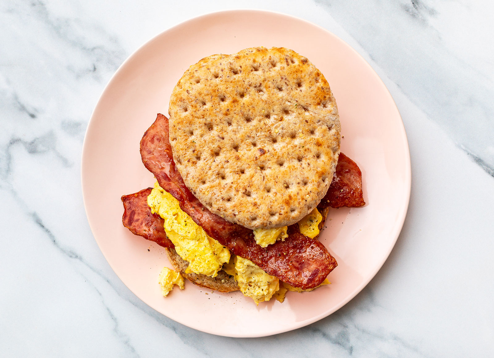 Deli-Style Turkey Bacon + Egg Sandwich
