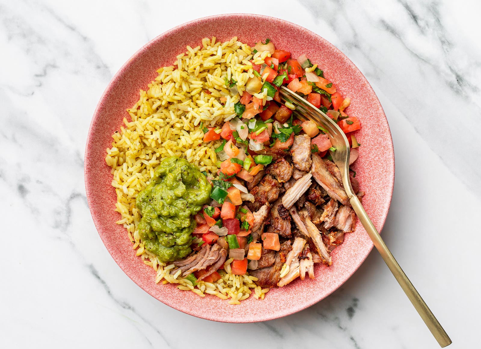 Carnitas with the Fixings Seasoned Jasmine Rice Bowl