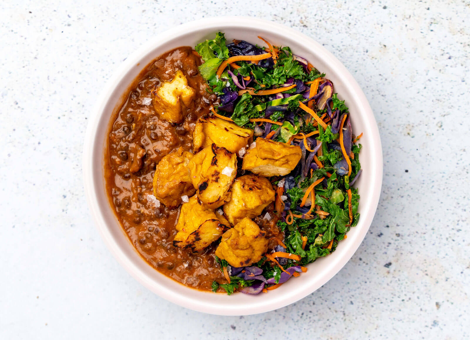 Tofu + Rainbow Veggie Lentil Dal