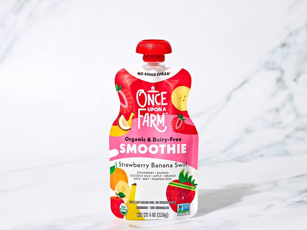 Organic Strawberry Banana Swirl Dairy-Free Smoothie 1 of 2