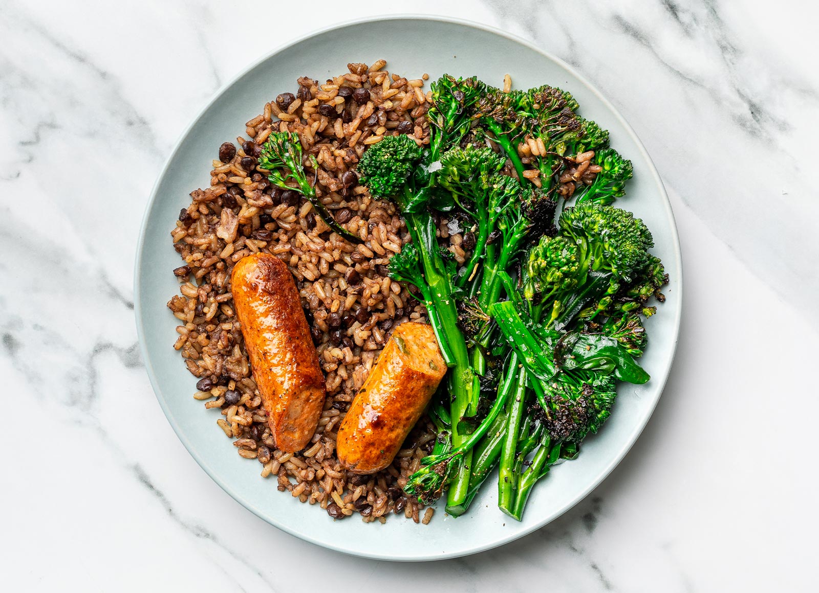 Italian Sausage + Broccoli Protein Plate