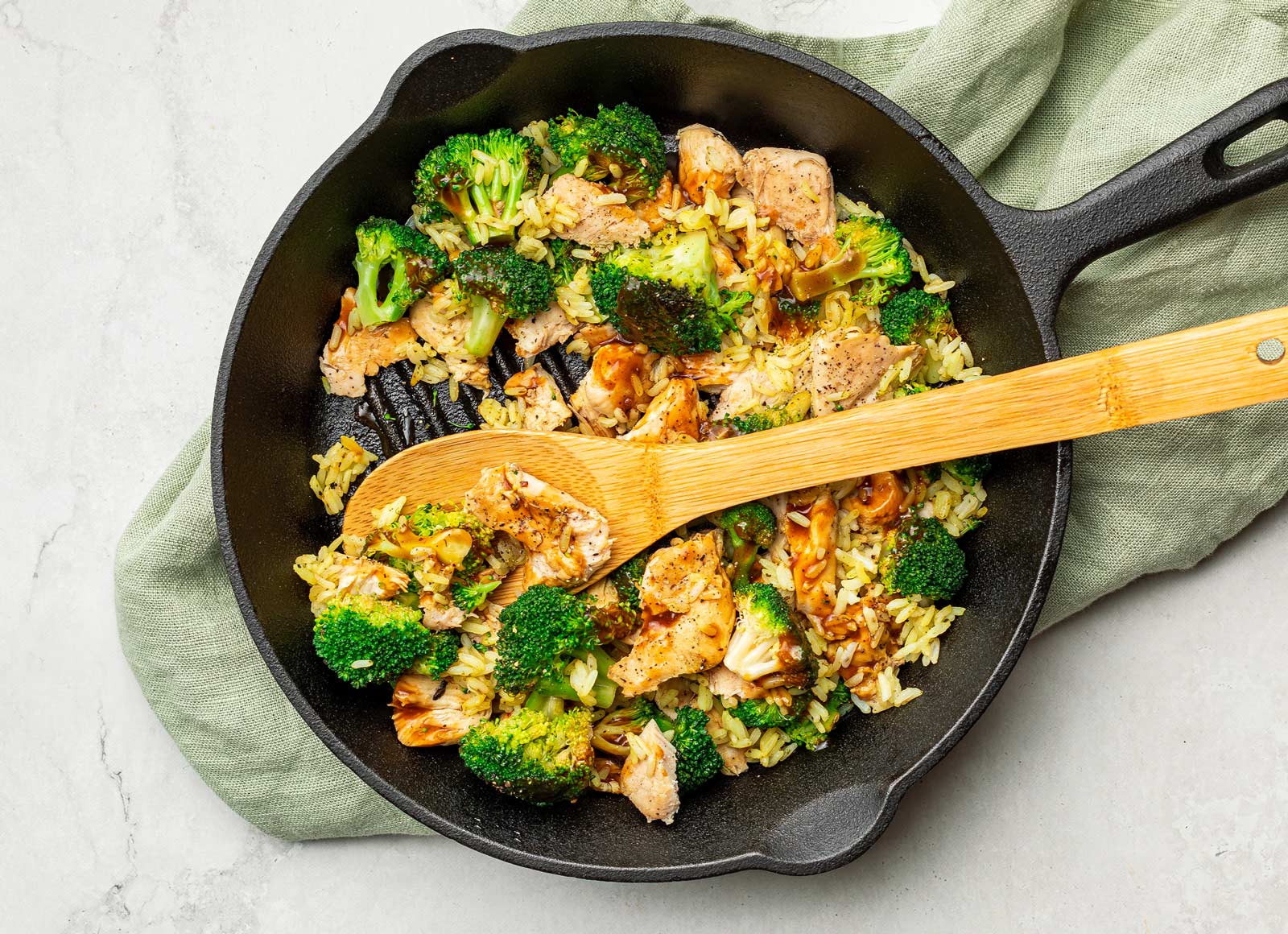 Korean BBQ Chicken + Broccoli with Rice