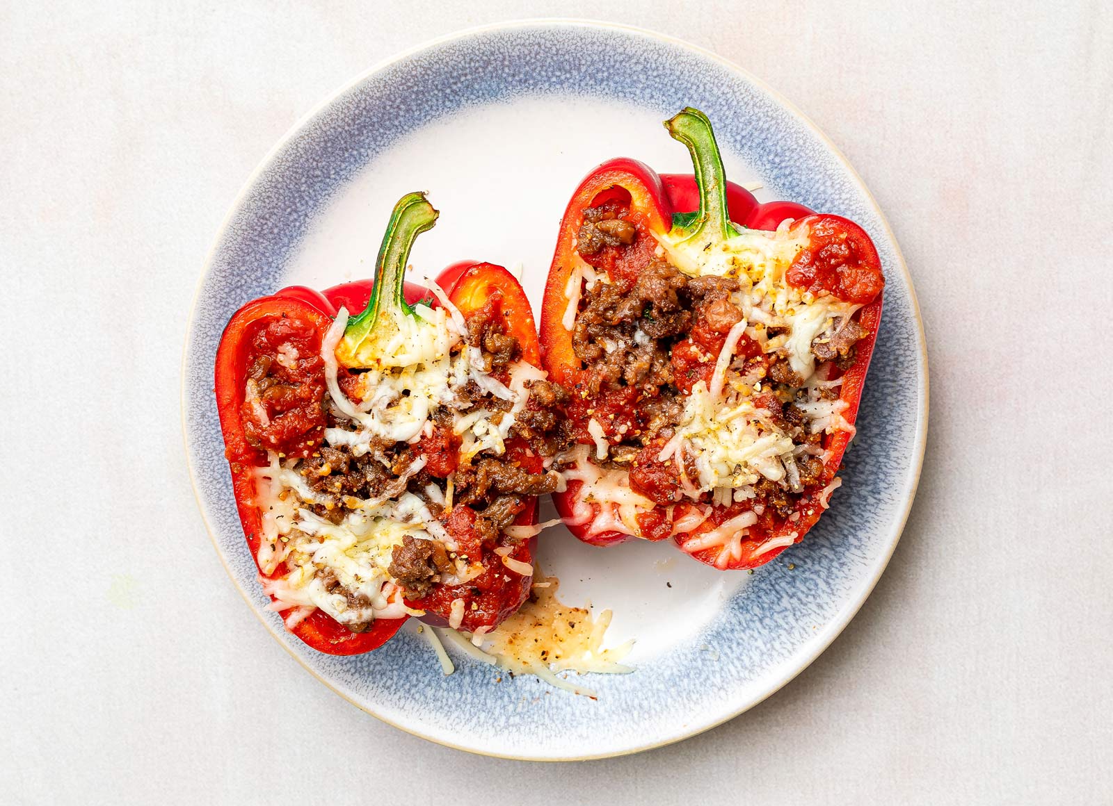 Classic Italian Stuffed Peppers with Beyond Beef