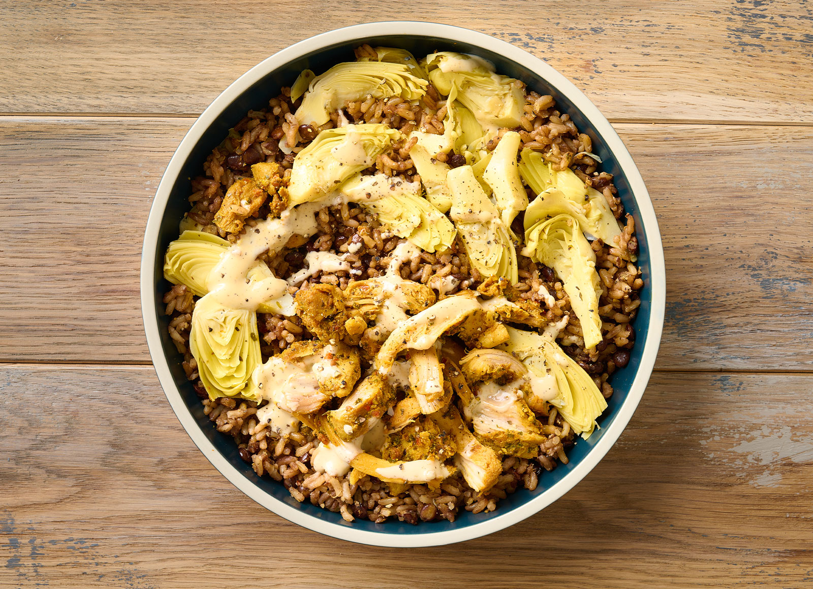 Shawarma Chicken + Artichoke Protein Bowl