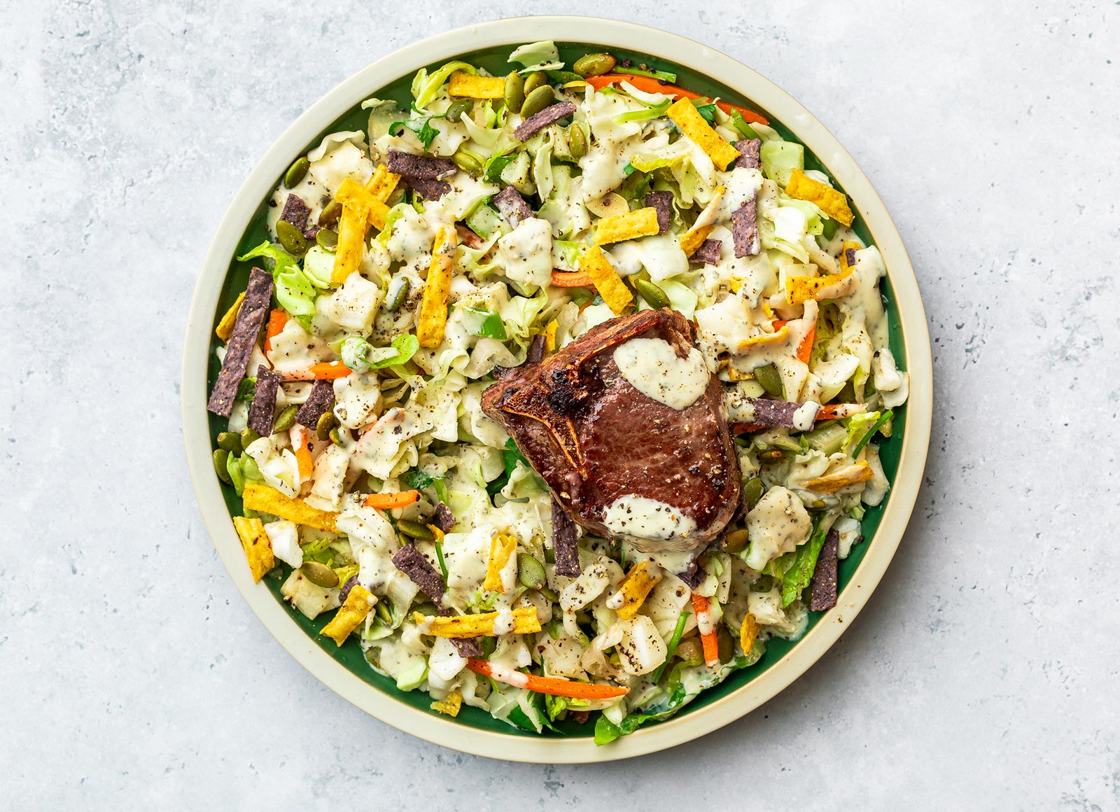 Seared Lamb Southwestern Chopped Salad
