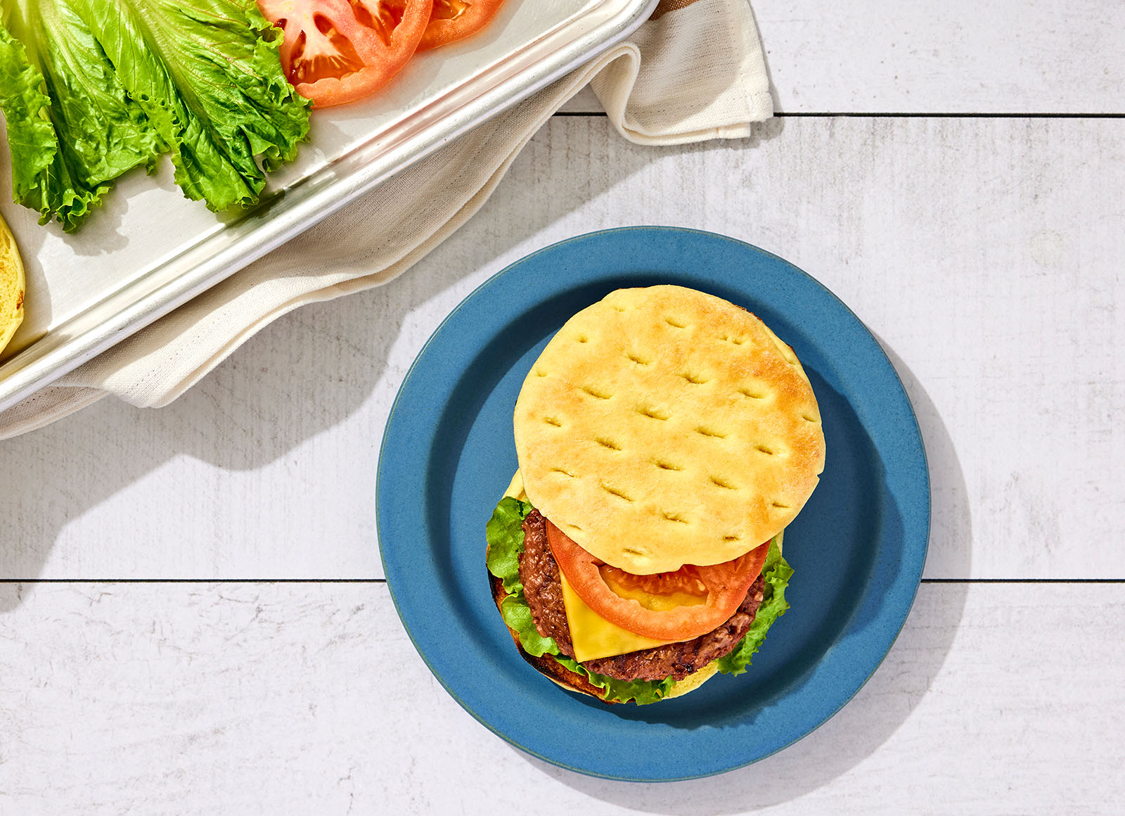 Grilled Beyond Cheezeburger on Brioche