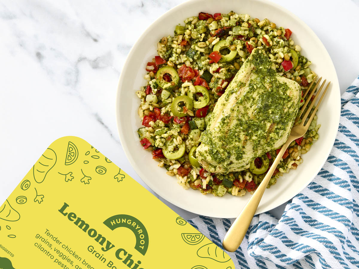 Lemony Chicken Grain Bowl 1 of 2