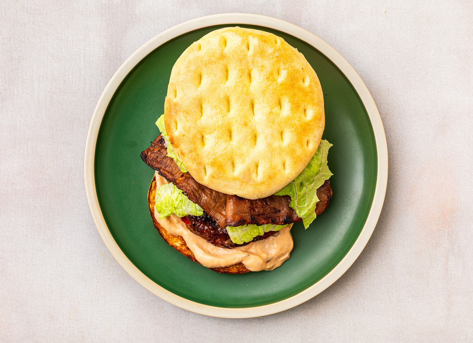 Awesome Vegan Bacon Black Bean Burger
