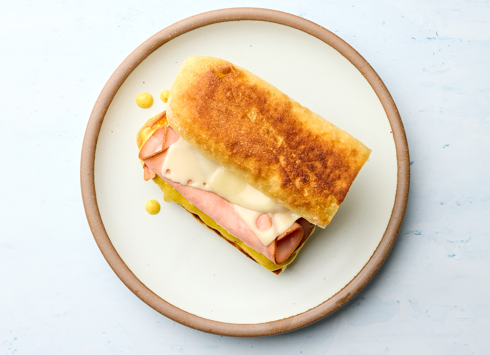 Parisian Ham + Swiss Baguette