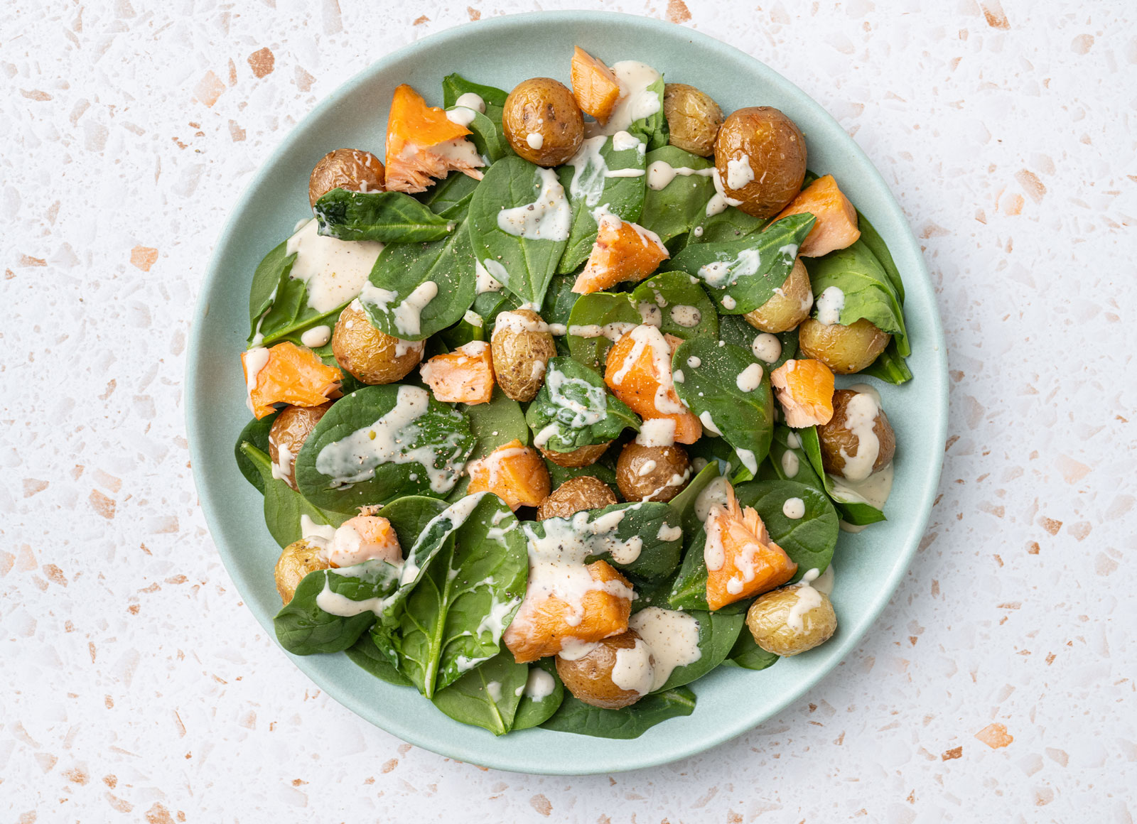 Simple Niçoise Salad with Baby Spinach