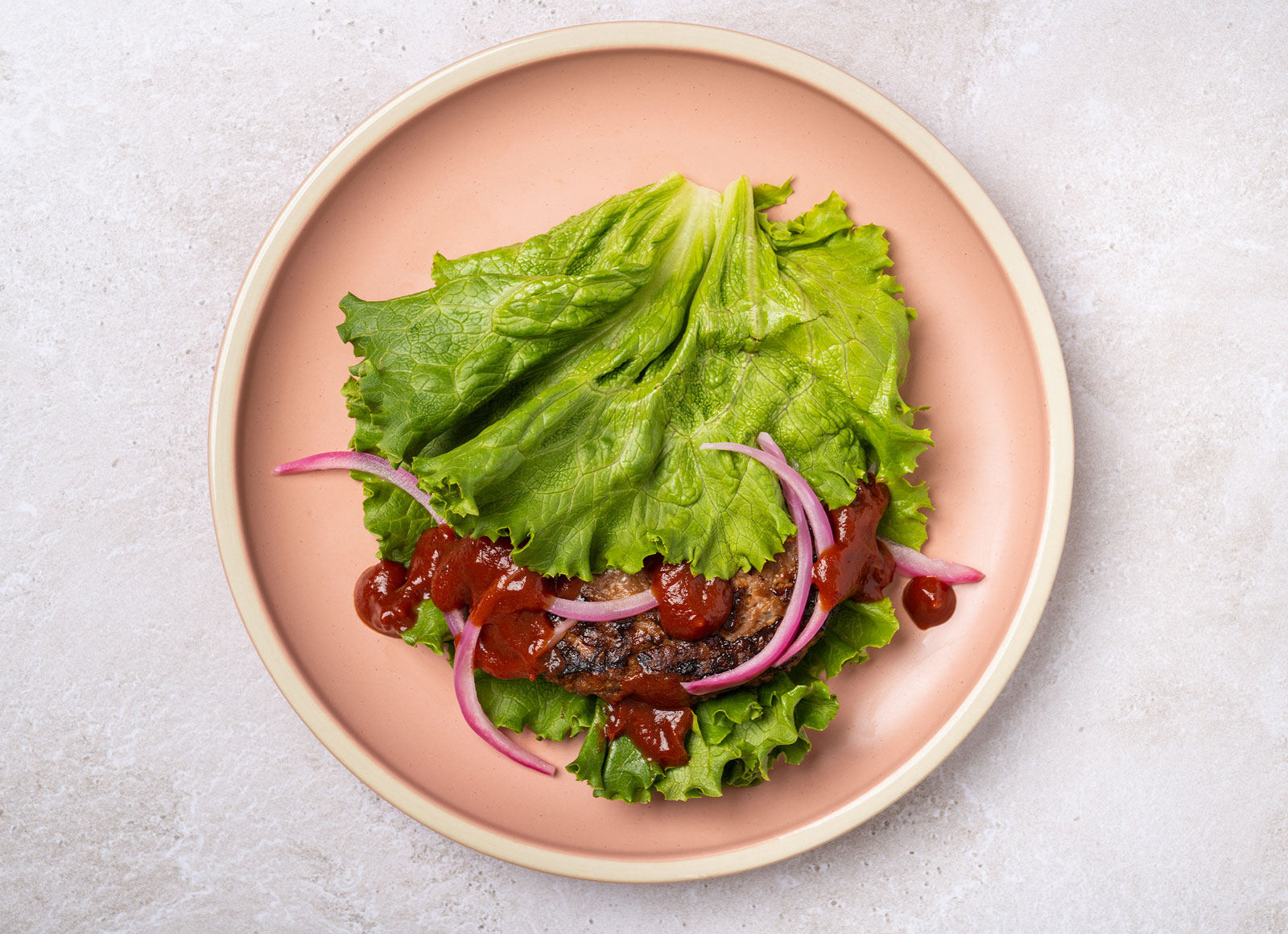 BBQ Beyond Burger with Lettuce Bun with Original BBQ