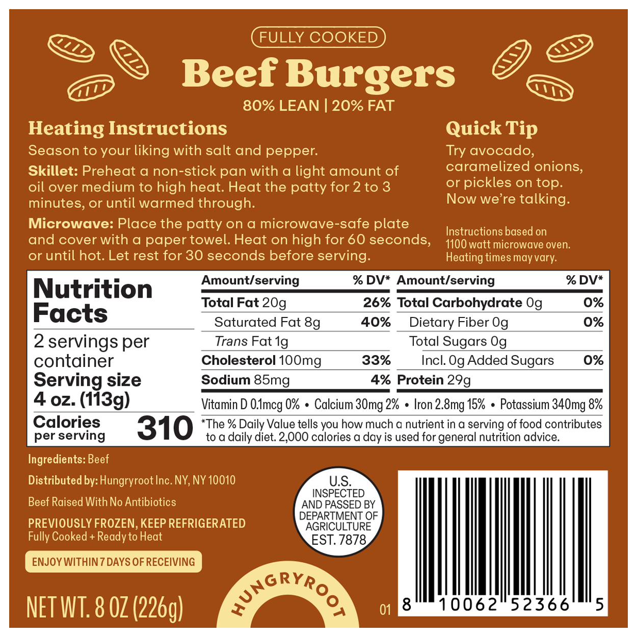 Fully Cooked Beef Burgers 2 of 2