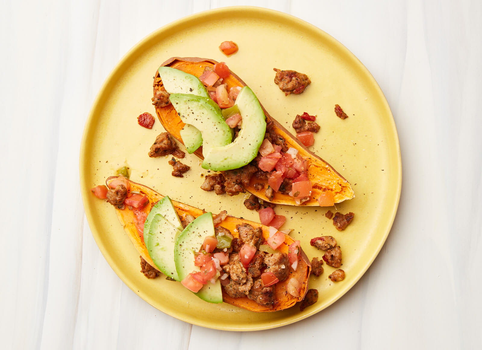 Fajita Chicken + Avo Stuffed Potato