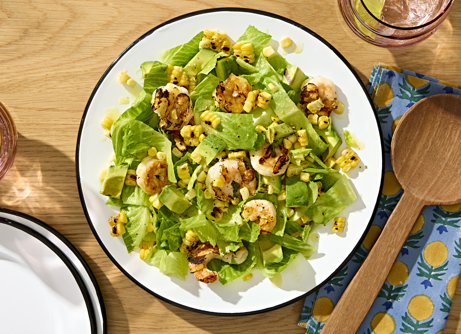America's Test Kitchen Grilled Shrimp, Corn + Avocado Salad