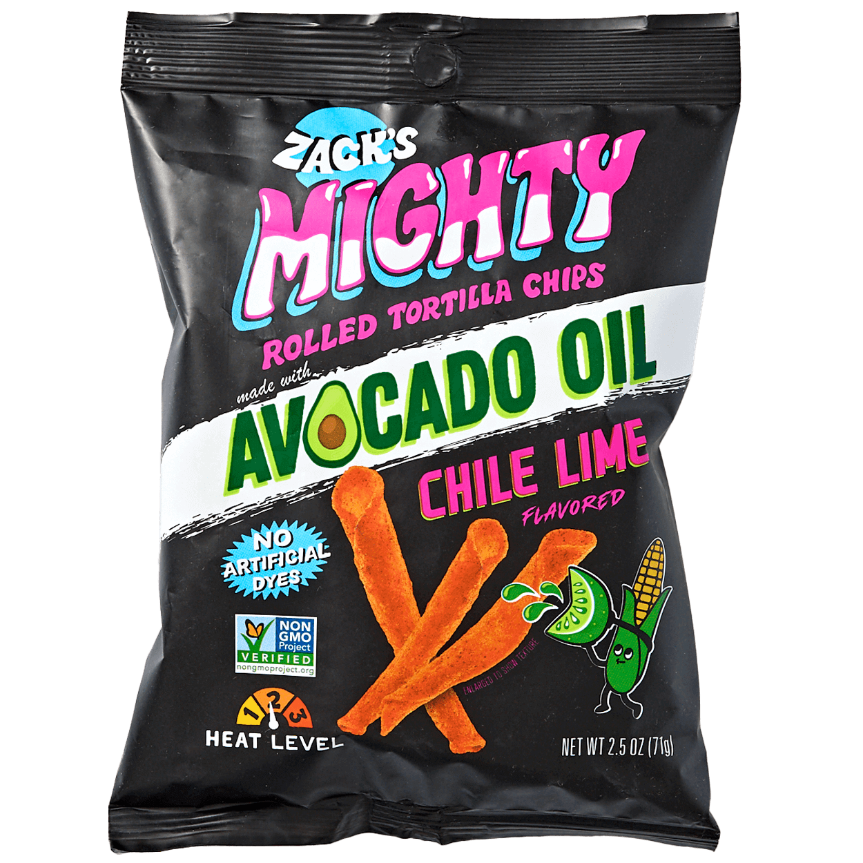 Avocado Oil Rolled Tortilla Chips - Chile Lime 2 of 2