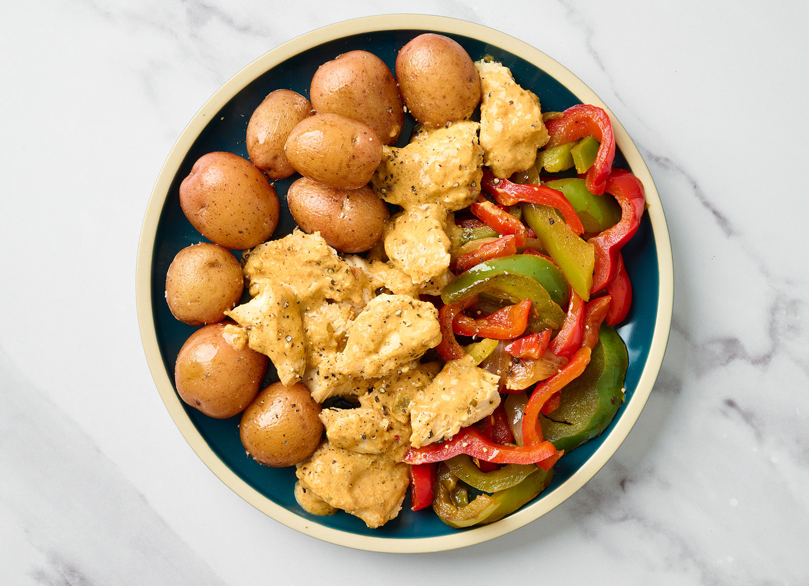 Lemongrass Chicken with Red Potatoes + Veggies