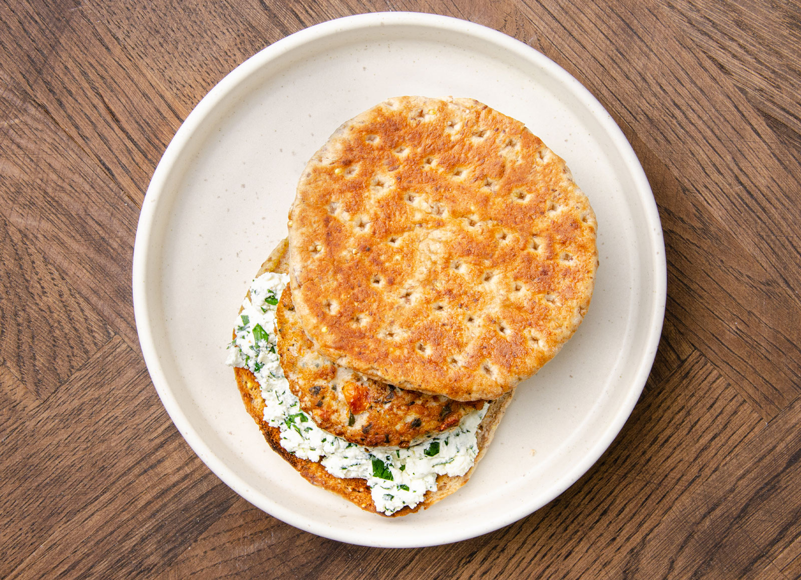 Bruschetta Chicken + Herby Cheese Sandwich